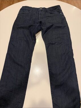 Travis Mathew Men's Straight Jeans in Dark Blue